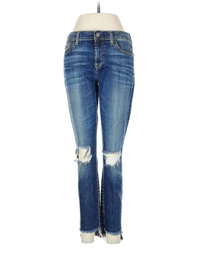Pre-owned 7 For All Mankind Jeans In Blue