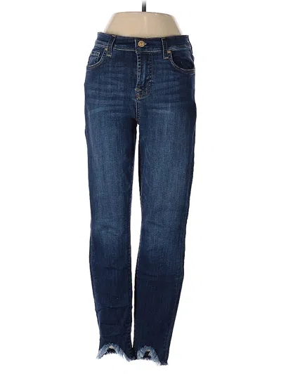 Pre-owned 7 For All Mankind Jeans In Blue