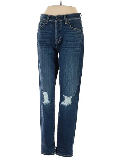 Pre-owned 7 For All Mankind Jeans In Blue