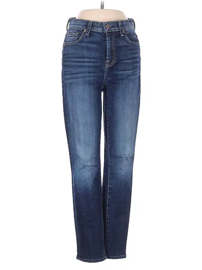 Pre-owned 7 For All Mankind Jeans In Blue