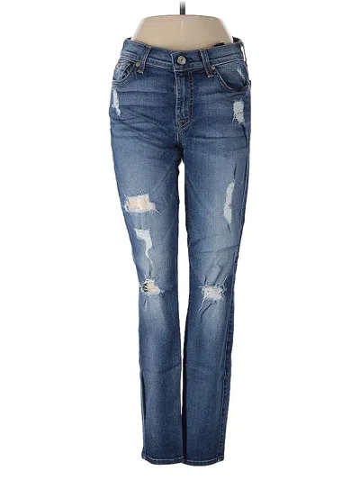 Pre-owned 7 For All Mankind Jeans In Blue