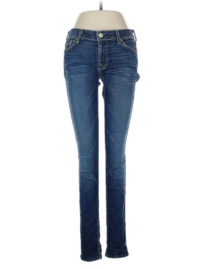 Pre-owned 7 For All Mankind Jeans In Blue