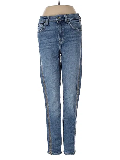 Pre-owned 7 For All Mankind Jeans In Blue