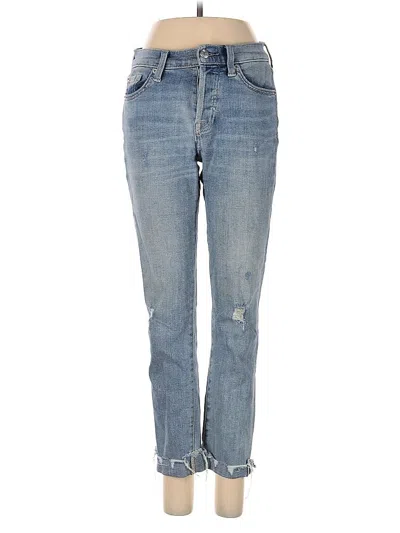 Pre-owned 7 For All Mankind Jeans In Blue