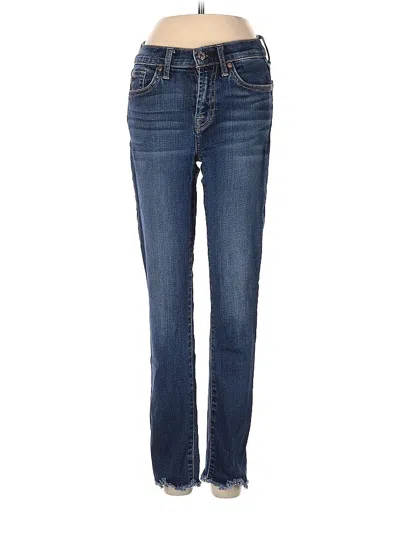 Pre-owned 7 For All Mankind Jeans In Blue