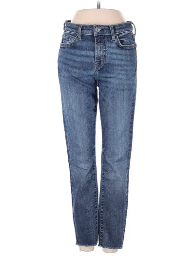 Pre-owned 7 For All Mankind Jeans In Blue