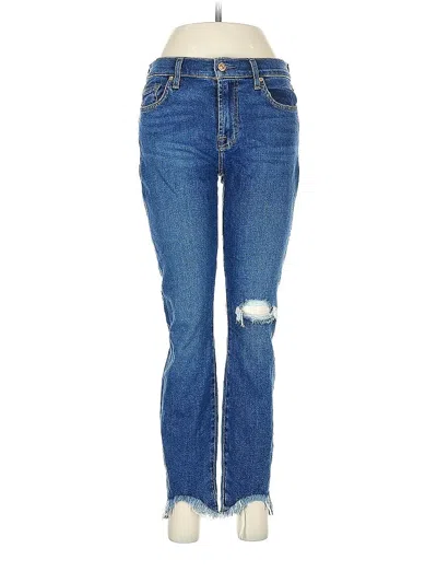 Pre-owned 7 For All Mankind Jeans In Blue