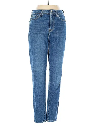 Pre-owned 7 For All Mankind Jeans In Blue
