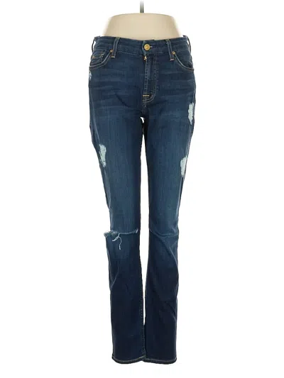 Pre-owned 7 For All Mankind Jeans In Blue