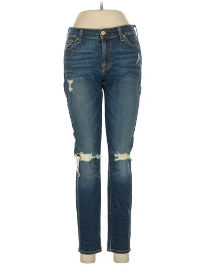 Pre-owned 7 For All Mankind Jeans In Blue
