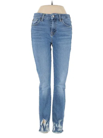 Pre-owned 7 For All Mankind Jeans In Blue