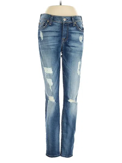Pre-owned 7 For All Mankind Jeans In Blue
