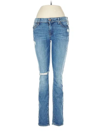 Pre-owned 7 For All Mankind Jeans In Blue