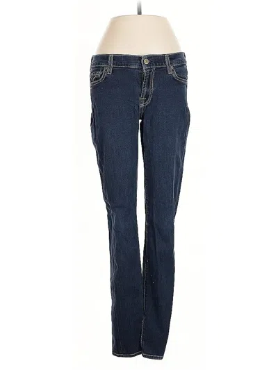 Pre-owned 7 For All Mankind Jeans In Blue