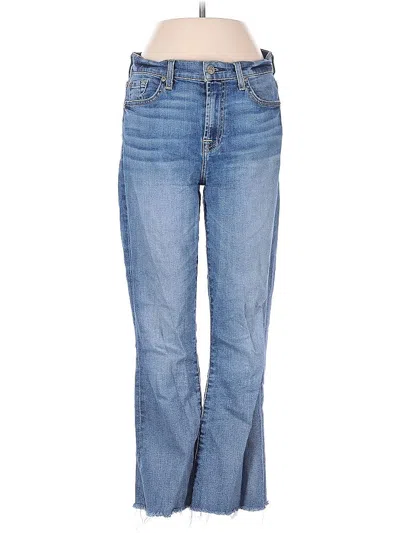 Pre-owned 7 For All Mankind Jeans In Blue