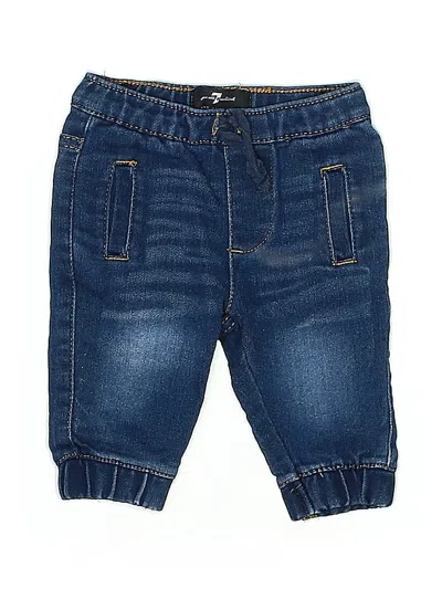 Pre-owned 7 For All Mankind Babies' Jeans In Blue