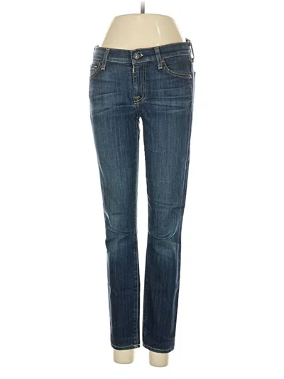 Pre-owned 7 For All Mankind Jeans In Blue