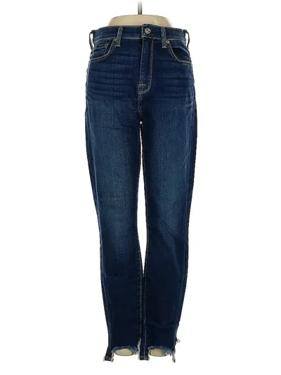 Pre-owned 7 For All Mankind Jeans In Blue