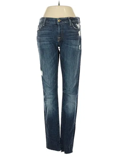 Pre-owned 7 For All Mankind Jeans In Blue
