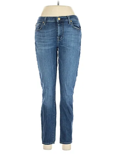 Pre-owned 7 For All Mankind Jeans In Blue