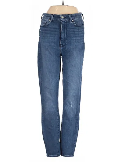 Pre-owned 7 For All Mankind Jeans In Blue