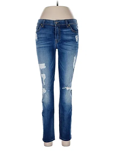 Pre-owned 7 For All Mankind Jeans In Blue