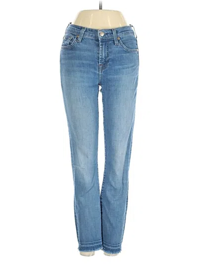 Pre-owned 7 For All Mankind Jeans In Blue