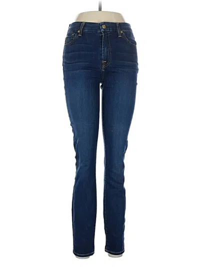 Pre-owned 7 For All Mankind Jeans In Blue