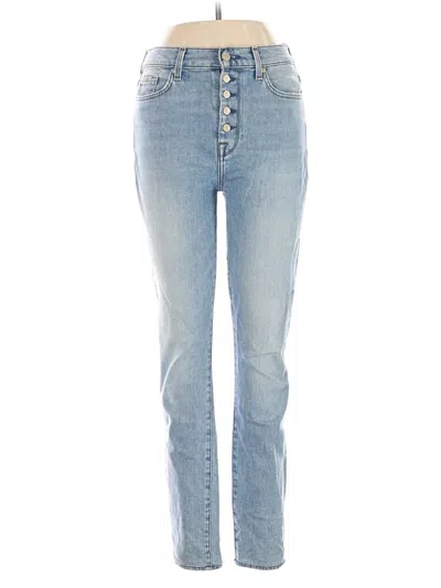 Pre-owned 7 For All Mankind Jeans In Blue