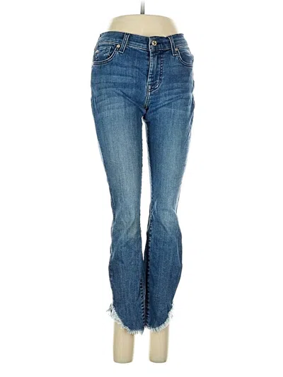 Pre-owned 7 For All Mankind Jeans In Blue
