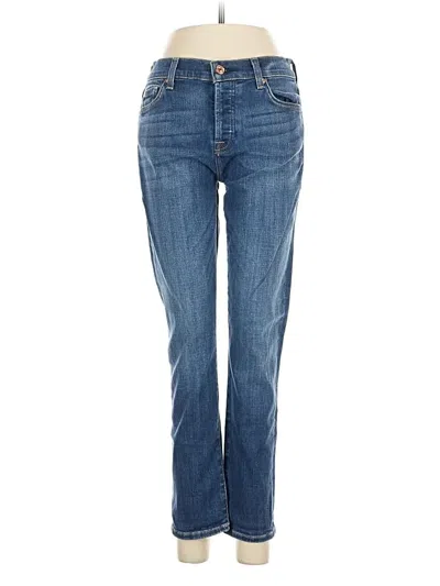 Pre-owned 7 For All Mankind Jeans In Blue