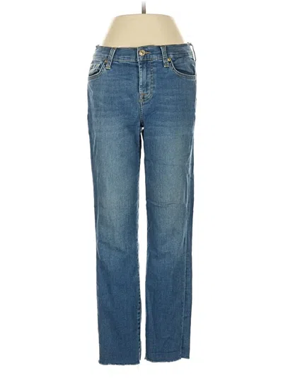 Pre-owned 7 For All Mankind Jeans In Blue