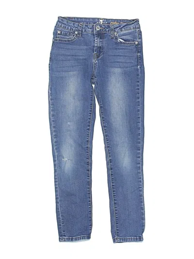 Pre-owned 7 For All Mankind Kids' Jeans In Blue