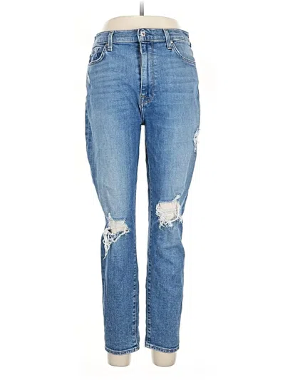 Pre-owned 7 For All Mankind Jeans In Blue