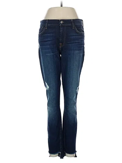 Pre-owned 7 For All Mankind Jeans In Blue