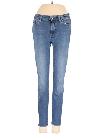 Pre-owned 7 For All Mankind Jeans In Blue