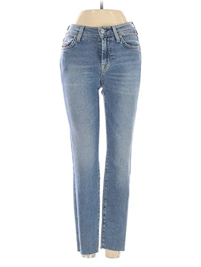 Pre-owned 7 For All Mankind Jeans In Blue