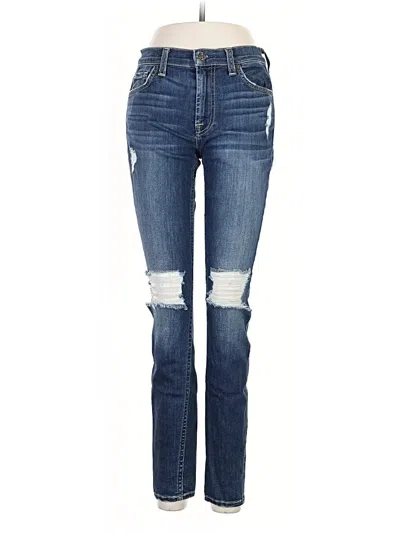 Pre-owned 7 For All Mankind Jeans In Blue