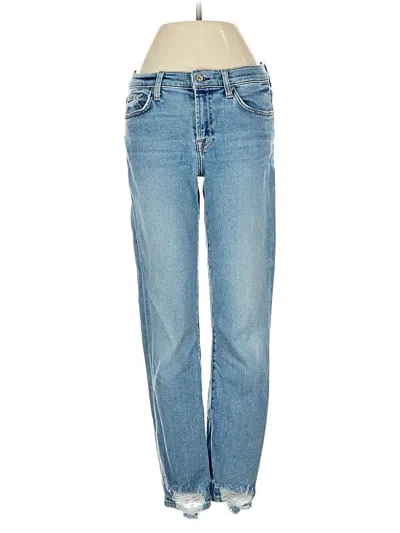 Pre-owned 7 For All Mankind Jeans In Blue