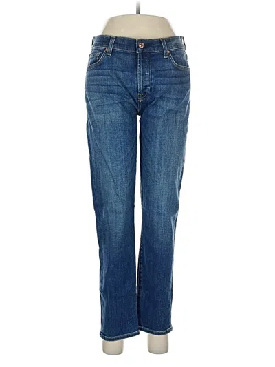 Pre-owned 7 For All Mankind Jeans In Blue