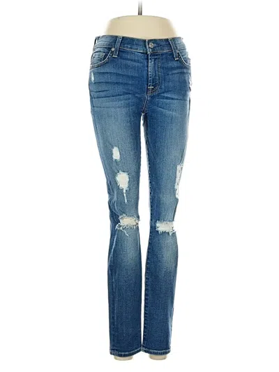 Pre-owned 7 For All Mankind Jeans In Blue