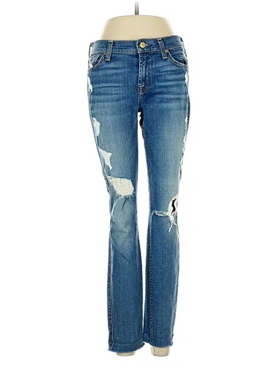 Pre-owned 7 For All Mankind Jeans In Blue