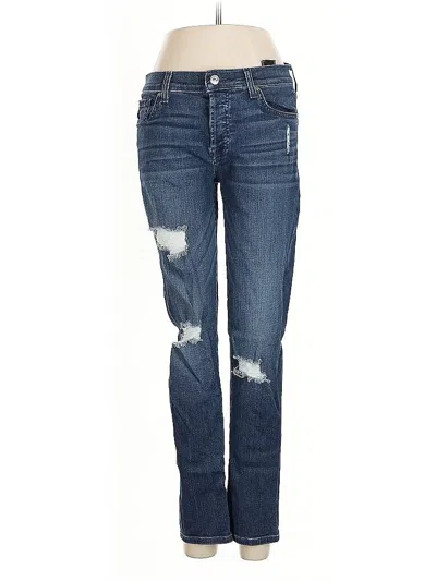 Pre-owned 7 For All Mankind Jeans In Blue