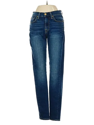 Pre-owned 7 For All Mankind Jeans In Blue