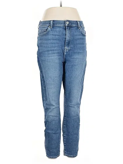 Pre-owned 7 For All Mankind Jeans In Blue