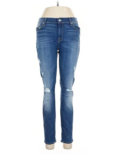 Pre-owned 7 For All Mankind Jeans In Blue