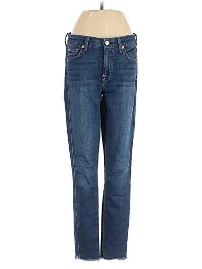 Pre-owned 7 For All Mankind Jeans In Blue