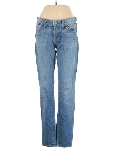 Pre-owned 7 For All Mankind Jeans In Blue