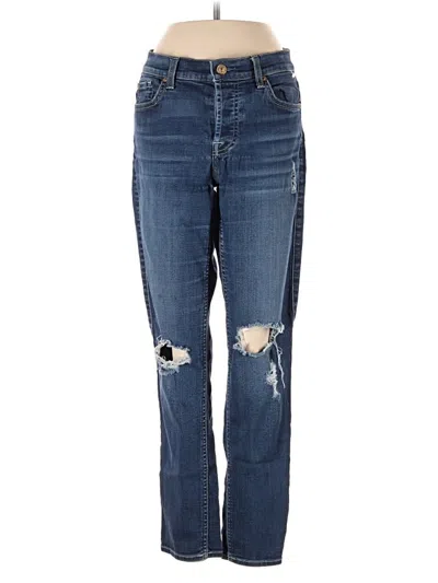 Pre-owned 7 For All Mankind Jeans In Blue
