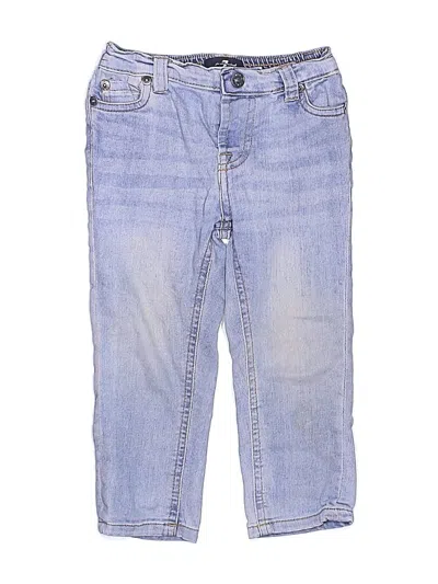 Pre-owned 7 For All Mankind Kids' Jeans In Blue